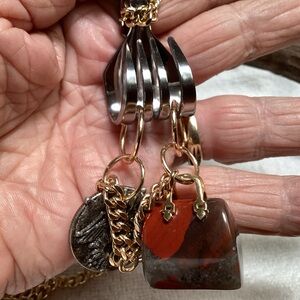 Fork and purse neckless